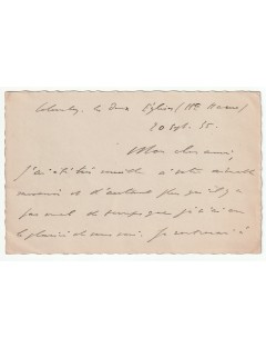 Charles de Gaulle – Lettre manuscrite signée (Colombey-les-Deux-Églises, 20 septembre 1935)