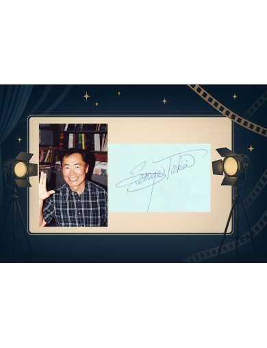 George Takei – Autographe authentique signé en 2001 à Paris