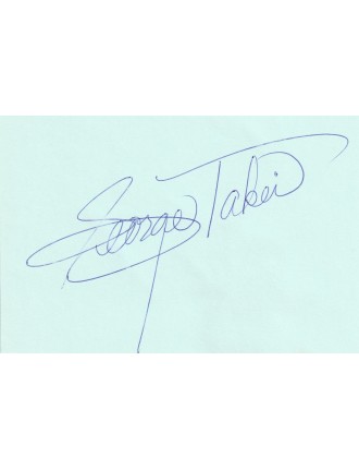 George Takei – Autographe authentique signé en 2001 à Paris