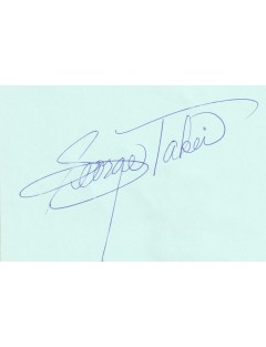George Takei – Autographe authentique signé en 2001 à Paris