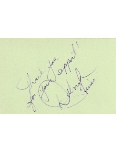 Deborah Twiss – Autographe manuscrit signé en 1998 au cinéma Grand Action