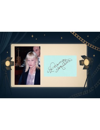 Autographe de Patricia Arquette obtenu au Festival de Cannes le 19 05 1996