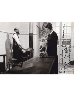 autographe - Photo dédicacée de Charles Denner en Landru (17 × 12 cm)