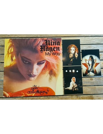 NINA HAGEN — 33 TOURS MY WAY (CBS, 1980) — EXEMPLAIRE SIGNÉ — AVEC 3 PHOTOS ARGENTIQUES ORIGINALES