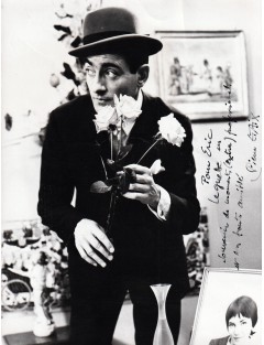 autographe de PIERRE ETAIX — Tirage argentique original dédicacé à Eric Leguèbe