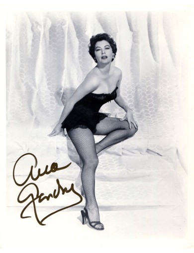 autographe ava-gardner tirage argentique-signé-20x25