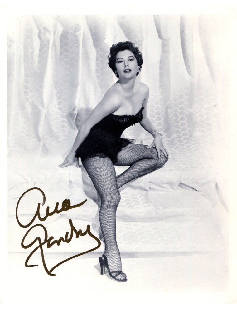 autographe ava-gardner tirage argentique-signé-20x25
