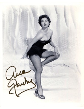 autographe ava-gardner tirage argentique-signé-20x25