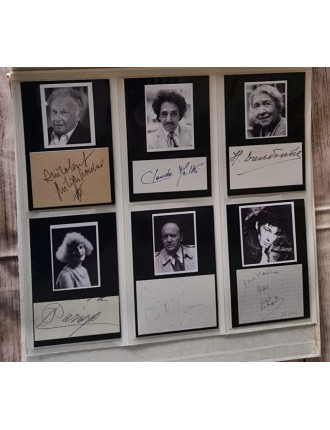 autographe philippe bouvard raymond pellegrin