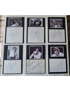 autographe jean ferrat maxime leforestier adamo jean-Jacques debout william sheller georgette lemaire