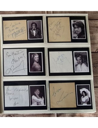 autographe daniel guichard patrick topaloff linda de suza elsa lunghini marina vlady line renaud