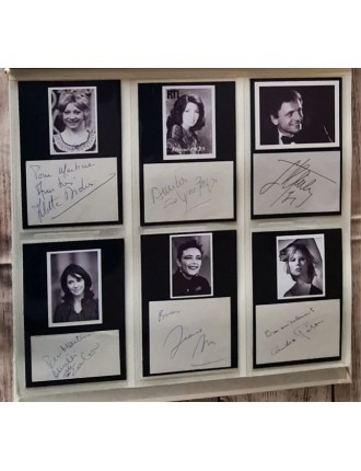 autographe arlette didier evelyne pagès jacques martin zabou jeanne mas candice patou