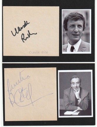 autographe claude rich robert castel