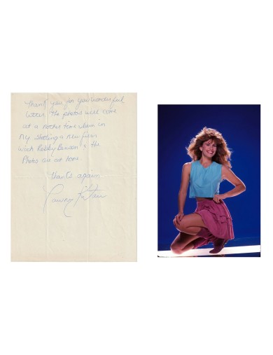 Lettre autographe signée Tawny Kitaen 1988 – Correspondance personnelle rare – Tournage White Hot