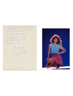 Lettre autographe signée Tawny Kitaen 1988 – Correspondance personnelle rare – Tournage White Hot