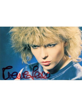 Autographe de France Gall signé en 2004 sur carte promotionnelle des disques APACHE