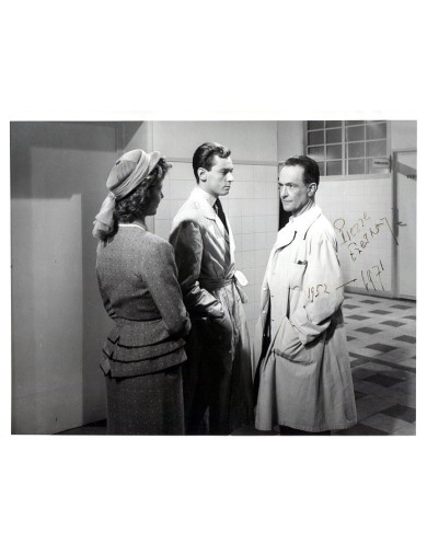 AUTOGRAPHE  Pierre Fresnay – Photo originale signée 1971 – Un grand patron – Tirage argentique rare 27x20 cm