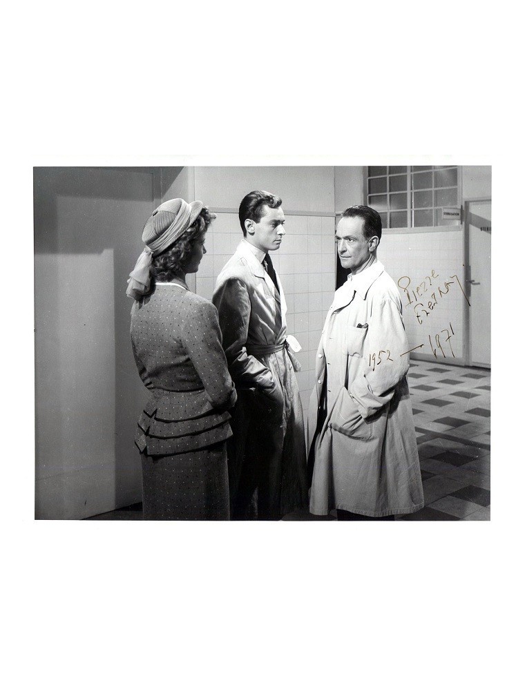 AUTOGRAPHE  Pierre Fresnay – Photo originale signée 1971 – Un grand patron – Tirage argentique rare 27x20 cm