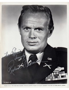 AUTOGRAPHE DE Richard Widmark – Tirage photographique original signé – Time Limit (1957) – 20 × 25 cm