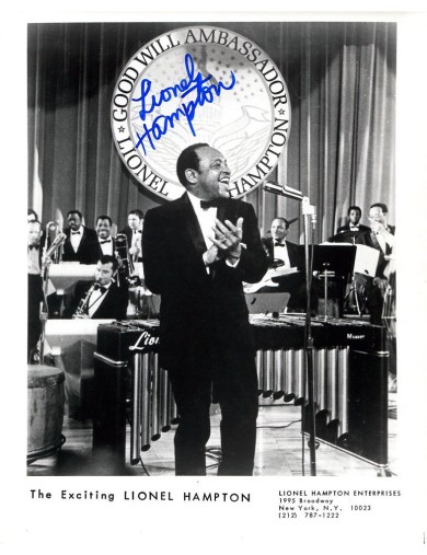 autographe de  Lionel HAMPTON (1908-2002)
