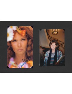 Autographe de Léa Massari + photo originale Cannes 1993 Hôtel Carlton