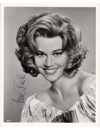 Autographe JANE FONDA Photographie originale argentique signée – Années 1960