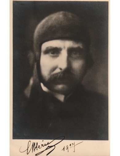 Autographe Louis Blériot - Photographie originale 9 x 14 cm – Carte postale d’époque – Signée en 1927