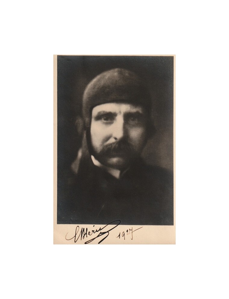 Autographe Louis Blériot - Photographie originale 9 x 14 cm – Carte postale d’époque – Signée en 1927