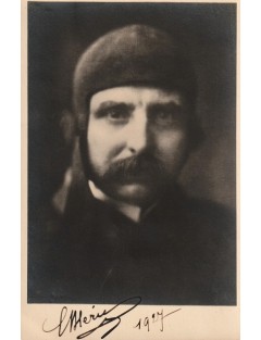 Autographe Louis Blériot - Photographie originale 9 x 14 cm – Carte postale d’époque – Signée en 1927