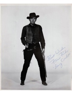 Autographe de Fess Parker - Photographie de production originale 20 x 25 cm env. signée – Années 1960