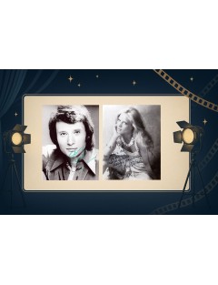 AUTOGRAPHES JOHNNY HALLYDAY & SYLVIE VARTAN