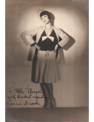 Autographe de Louise Brooks
