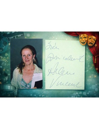 Autographe d'Hélène Vincent obtenu en 2005, à Paris, Théâtre de l’Atelier