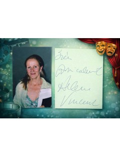 Autographe d'Hélène Vincent obtenu en 2005, à Paris, Théâtre de l’Atelier