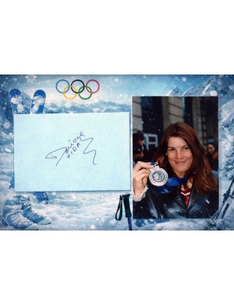 Autographe de Doriane Vidal obtenu en 2002 à Paris,  Atelier Renault