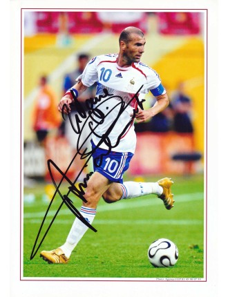 autographe de Zidane