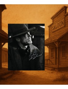 CLINT EASTWOOD – Photo dédicacée "To Chris, Love" (Cannes 1994)