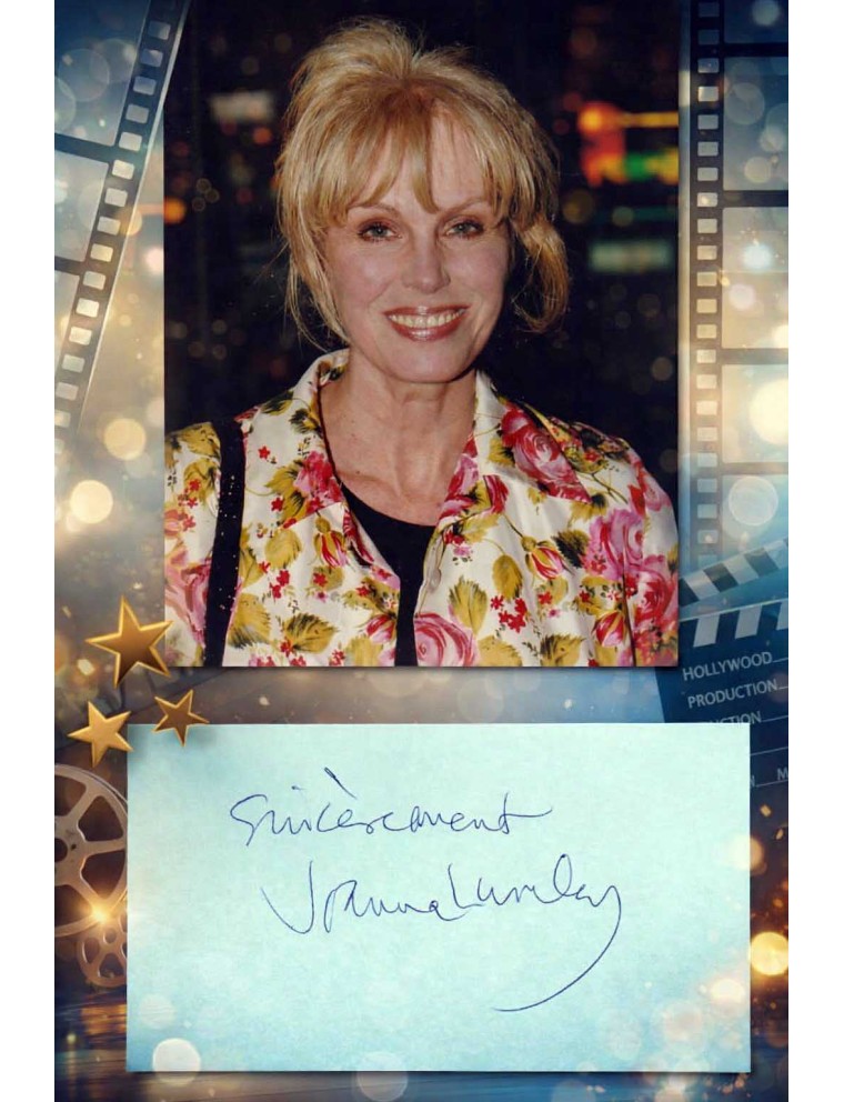 Autographe de Joanna Lumley
