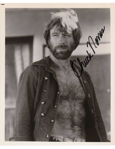 autographe de Chuck Norris