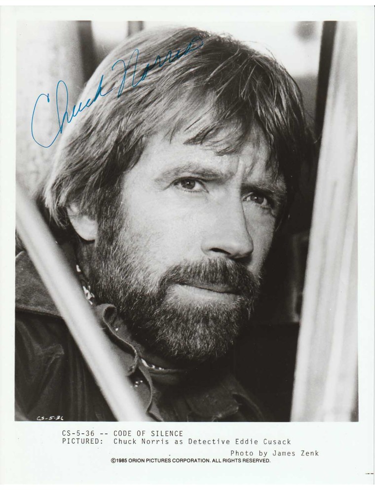 AUTOGRAPHE DE CHUCK NORRIS