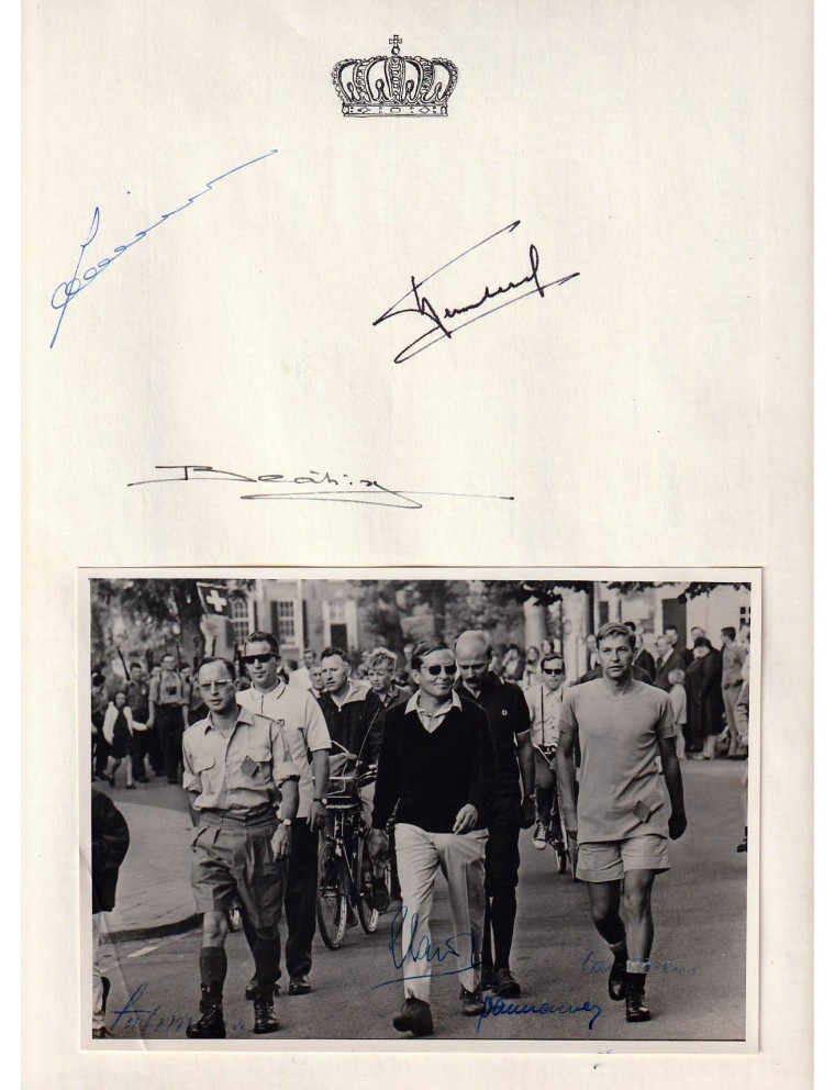 autographe de BEATRIX & CLAUS DES PAYS BAS