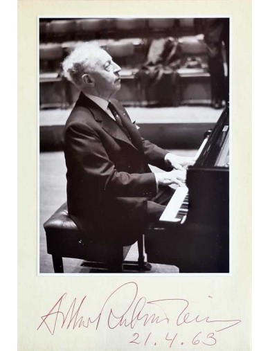 autographe d'Arthur Rubinstein