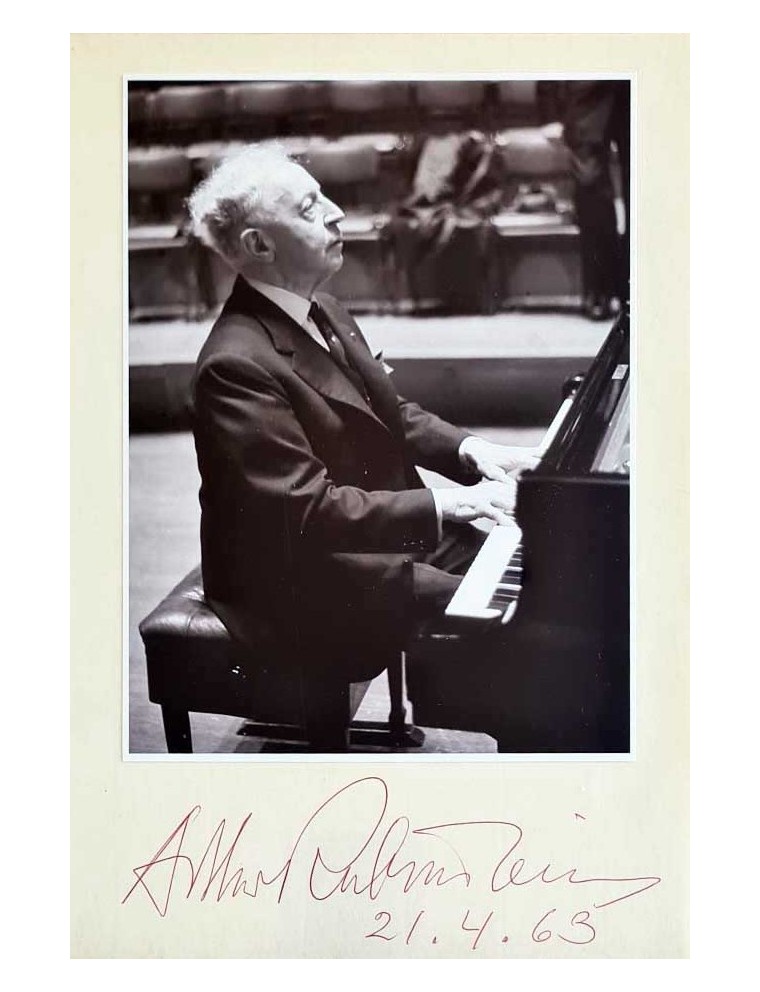 autographe d'Arthur Rubinstein