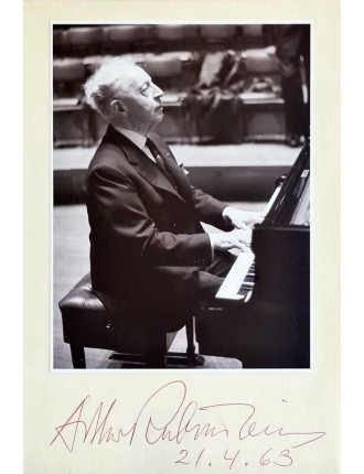 autographe d'Arthur Rubinstein