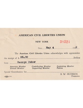 CUKOR George (1889-1983)