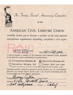 AUTOGRAPHE DE GEORGE CUKOR