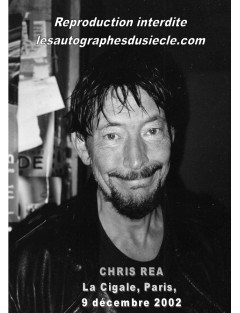 CHRIS REA PHOTOGRAPHIE A LA CIGALE