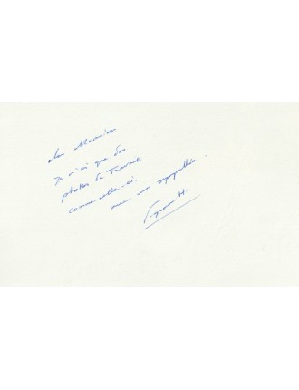 Autographe de Pierre Granier-Deferre
