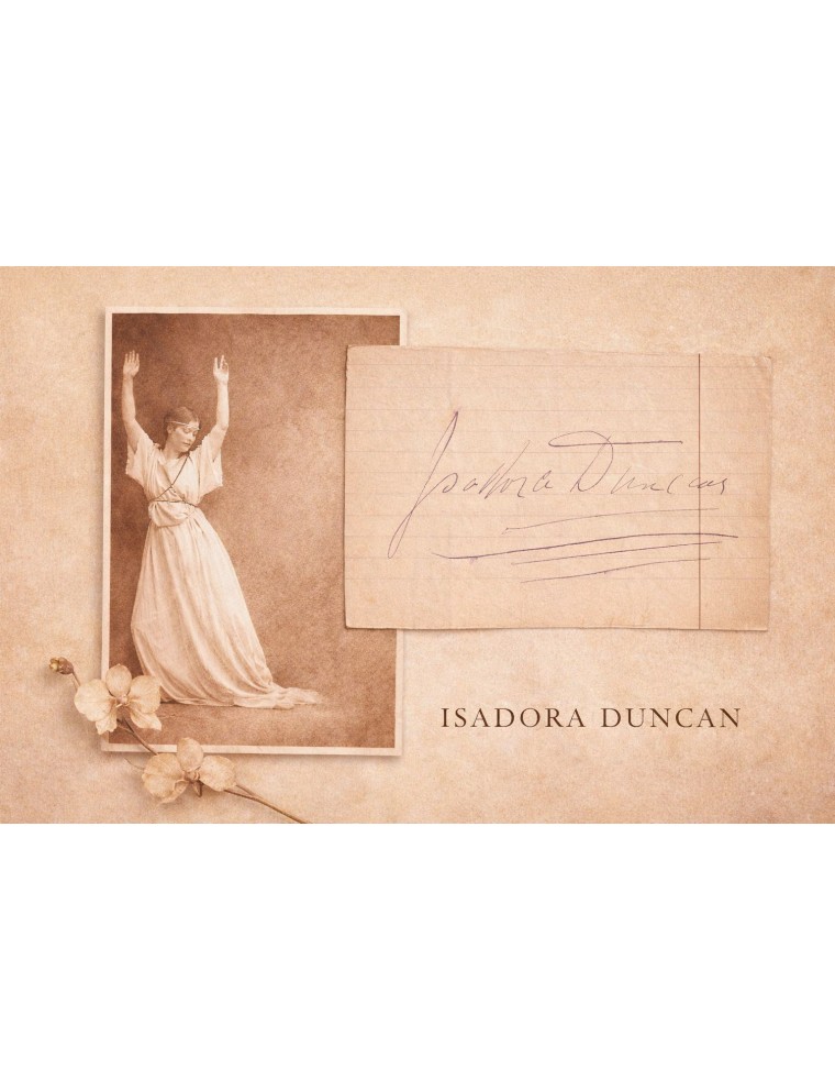 AUTOGRAPHE D'ISADORA DUNCAN
