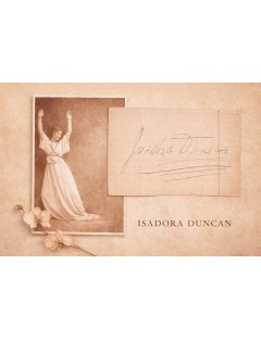 AUTOGRAPHE D'ISADORA DUNCAN